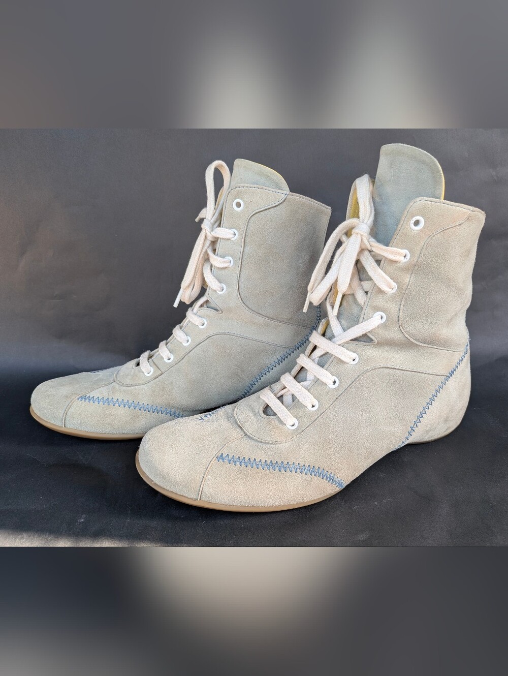 Vintage Espace Women's Leather/Suede Lace Up Boots Size 8 - Picture 2 of 16